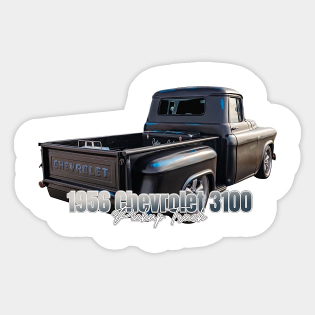 1956 Chevrolet 3100 Pickup Truck Sticker by Gestalt Imagery